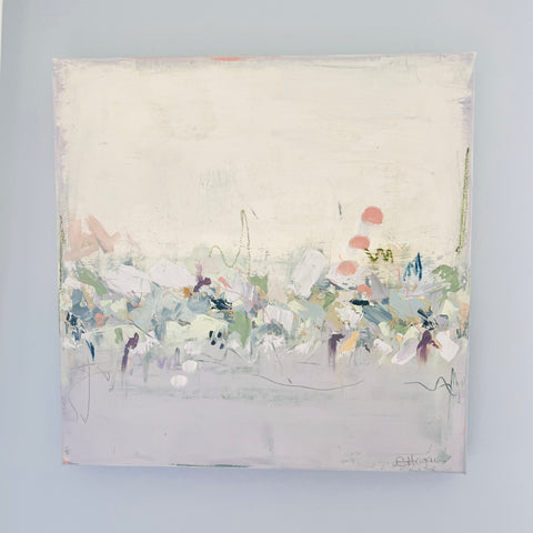 Lily Pads and Lavender 20x20